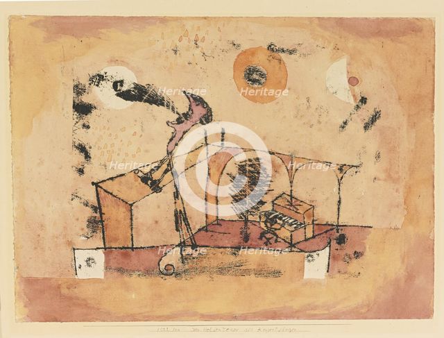 The Heroic Tenor As a Concert Singer, 1922. Artist: Klee, Paul (1879-1940)
