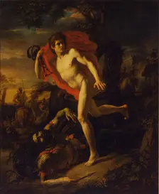 The heroic deed of a young Man in Kiev in the year 968, 1810. Artist: Ivanov, Andrei Ivanovich (1775-1848)
