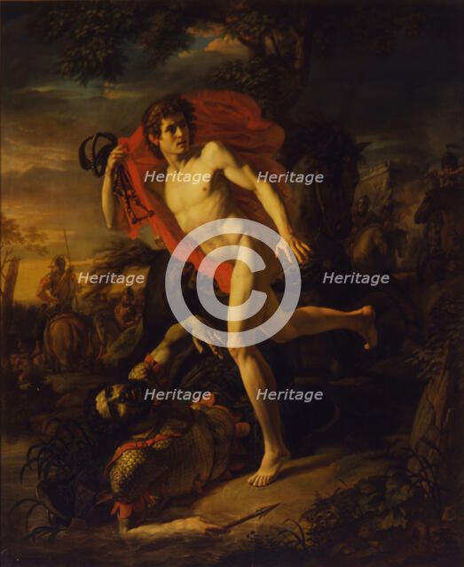 The heroic deed of a young Man in Kiev in the year 968. Artist: Ivanov, Andrei Ivanovich (1775-1848)