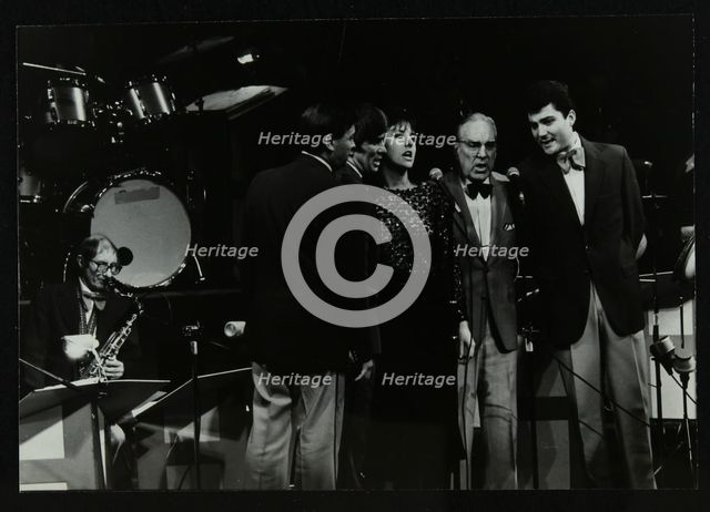 The Herb Miller Orchestra in concert at the Forum Theatre, Hatfield, Hertfordshire, 1985.  Artist: Denis Williams