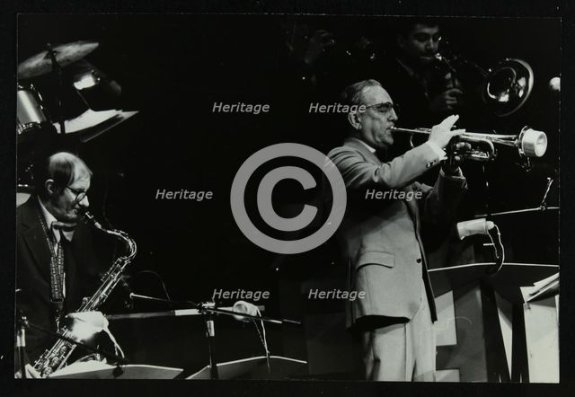 The Herb Miller Orchestra playing at the Forum Theatre, Hatfield, Hertfordshire, 5 October 1985. Artist: Denis Williams