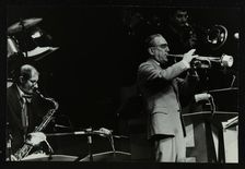 The Herb Miller Orchestra playing at the Forum Theatre, Hatfield, Hertfordshire, 5 October 1985. Artist: Denis Williams