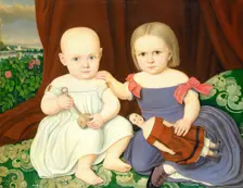 The Herbert Children, 1857. Creator: Lambert Sachs
