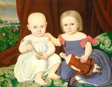 The Herbert Children, 1857. Creator: Lambert Sachs