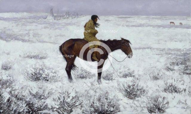 The Herd Boy, 1905. Artist: Remington, Frederic Sackrider (1861-1909)