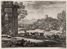 The Herd Returning in Stormy Weather, 1651. Creator: Claude Lorrain (French, 1604-1682)