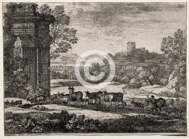 The Herd Returning in Stormy Weather, 1651. Creator: Claude Lorrain (French, 1604-1682).
