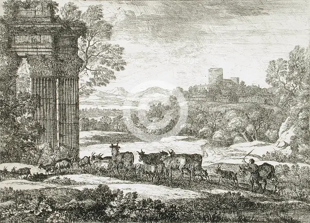 The Herd Returning in Stormy Weather, between c1650 and c1651. Creator: Claude Lorrain.