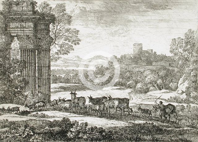 The Herd Returning in Stormy Weather, between c1650 and c1651. Creator: Claude Lorrain.