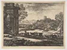 The Herd Returning in Stormy Weather, ca. 1650-51. Creator: Claude Lorrain