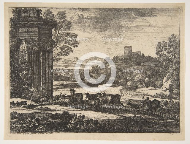 The Herd Returning in Stormy Weather, ca. 1650-51. Creator: Claude Lorrain.