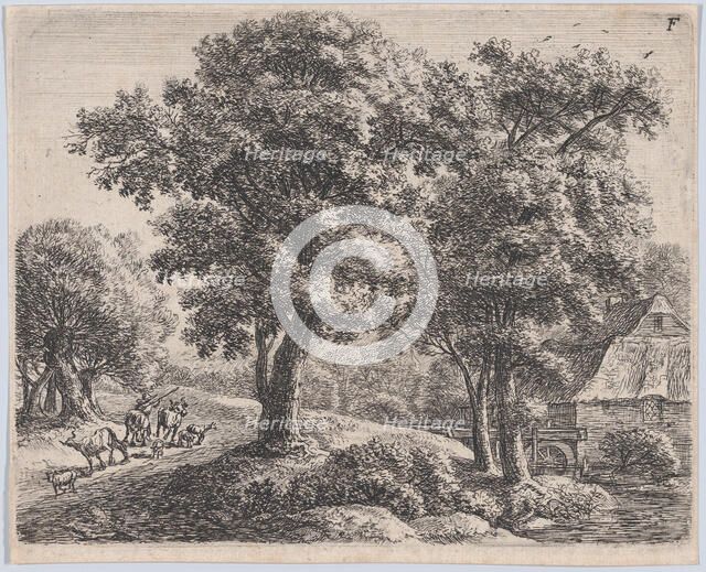 The Herdsman and the Mill, 17th century. Creator: Anthonie Waterloo.