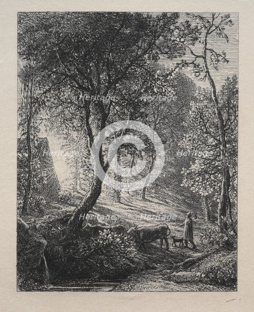 The Herdsman's Cottage, 1850. Creator: Samuel Palmer (British, 1805-1881).