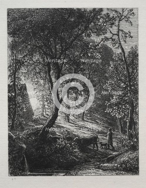 The Herdsman's Cottage, 1850. Creator: Samuel Palmer (British, 1805-1881).
