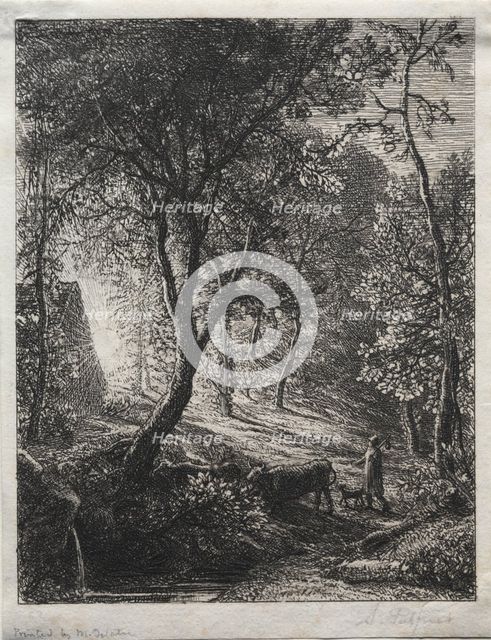The Herdsman's Cottage, 1850. Creator: Samuel Palmer (British, 1805-1881).