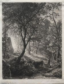 The Herdsman's Cottage, 1850. Creator: Samuel Palmer (British, 1805-1881)