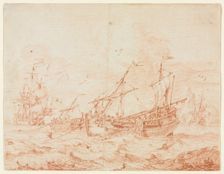 The Herring Bark, first third 1700s. Creator: Sieuwert van der Meulen (Dutch, 1730)