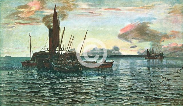'The Herring Market at Sea (on Loch Fyne, Argyll)', 1884, (c1902). Creator: Unknown.