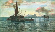 The Herring Market at Sea (on Loch Fyne, Argyll) 1884, (c1902). Creator: Unknown