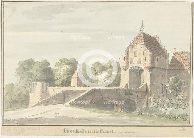 The Heukelomse Poort in Asperen, 1728. Creator: Cornelis Pronk.