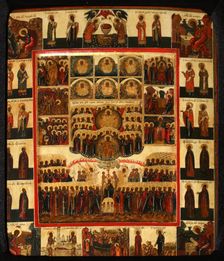 The Hexameron, Early 19th cen.. Artist: Russian icon