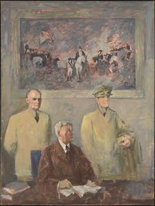 The High Command - Left Panel, 1947-1949. Creator: Augustus Vincent Tack