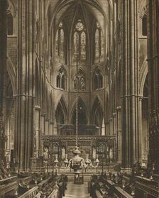 The High Altar and Reredos Beyond The Choir of Westminster Abbey c1935. Creator: Francis Frith & Co