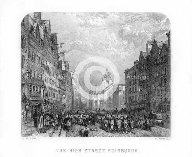 The High Street, Edinburgh, 1870.Artist: W Forrest