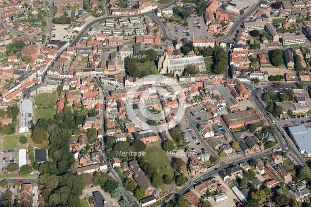 The High Street Heritage Action Zone and town centre, North Walsham, Norfolk, 2020. Creator: Damian Grady.