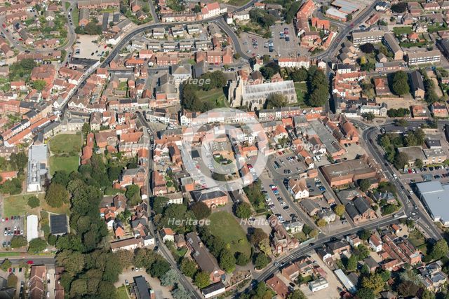 The High Street Heritage Action Zone and town centre, North Walsham, Norfolk, 2020. Creator: Damian Grady.