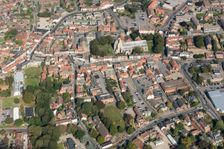 The High Street Heritage Action Zone and town centre, North Walsham, Norfolk, 2020. Creator: Damian Grady