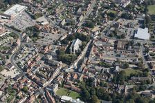 The High Street Heritage Action Zone and town centre, North Walsham, Norfolk, 2020. Creator: Damian Grady