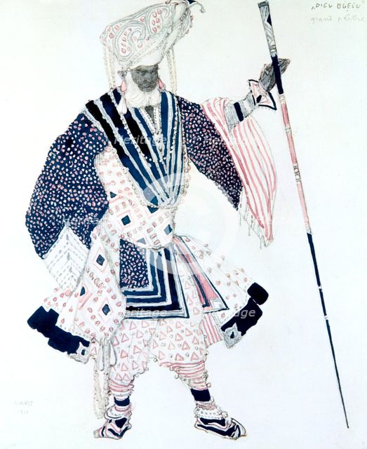 'The High Priest' (Le Grand Prêtre), ballet costume design, 1911. Artist: Leon Bakst