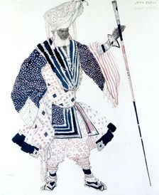 The High Priest (Le Grand Prêtre), ballet costume design, 1911. Artist: Leon Bakst