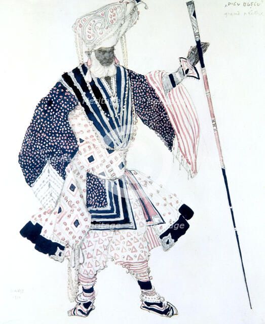 'The High Priest' (Le Grand Prêtre), ballet costume design, 1911. Artist: Leon Bakst