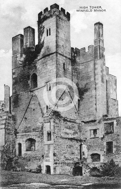 The High Tower, Wingfield Manor, near Alfreton, Derbyshire, c1915. Creator: Unknown.