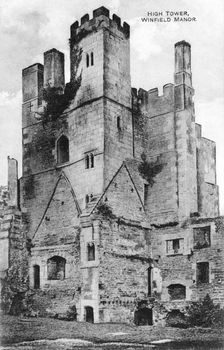 The High Tower, Wingfield Manor, near Alfreton, Derbyshire, c1915. Creator: Unknown