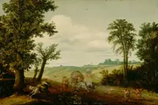 The Highway Robbery, c1625. Creators: Cornelius Vroom, Esaias van de Velde