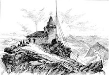 The highest observatory in Europe, on the summit of the Sonnblick, 1890. Creator: Unknown