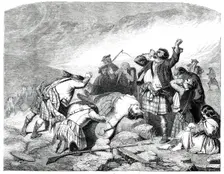 The Highland Coronach - painted by Mr. M'Ian, 1850. Creator: W. T. Green