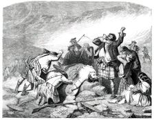 The Highland Coronach - painted by Mr. M'Ian, 1850. Creator: W. T. Green
