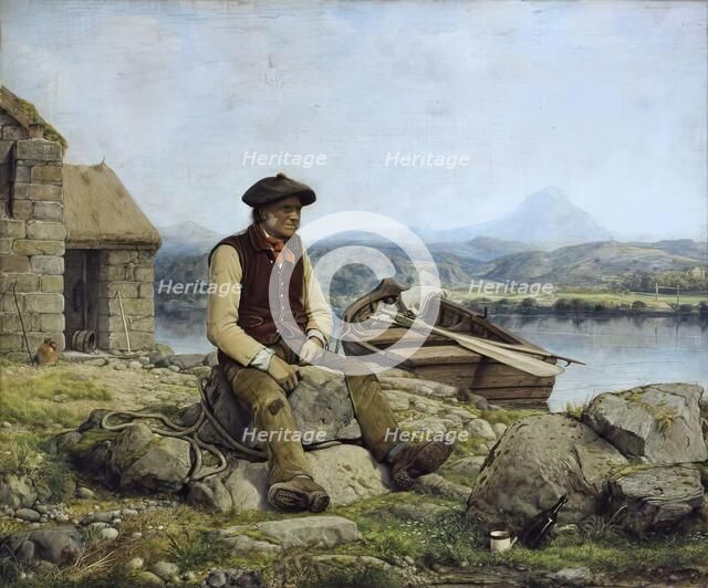 The Highland Ferryman, 1857. Creator: William Dyce.