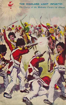 The Highland Light Infantry. The Charge of the Mahratta Cavalry at Assaye 1803, (1939)