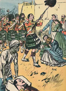 The Highlanders Entering Lucknow c1907