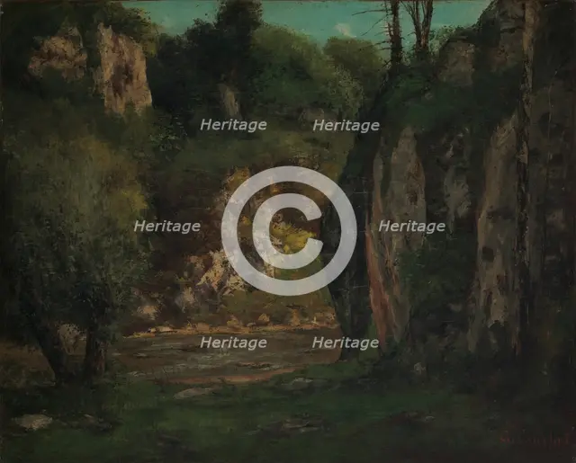 The Hidden Brook, ca. 1873-77. Creator: Gustave Courbet.