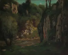 The Hidden Brook, ca. 1873-77. Creator: Gustave Courbet