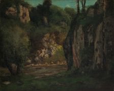 The Hidden Brook, ca. 1873-77. Creator: Gustave Courbet