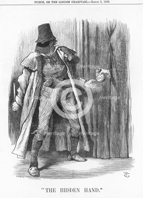 "The Hidden Hand", 1883. Creator: Joseph Swain.
