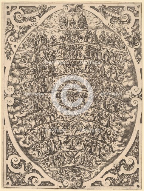 The Hierarchy of the Heavens, 1579. Creator: Jost Ammon.