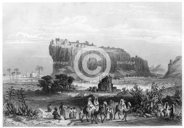 The hill fortress of Gwalior, India, c1860. Artist: Unknown